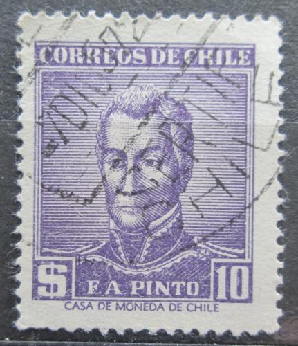 Poštová známka Èile 1956 Prezident F. A. Pinto Mi# 518