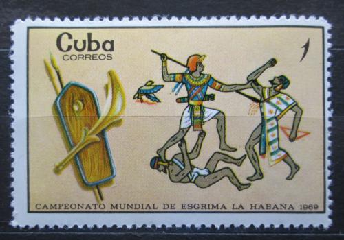 Poštová známka Kuba 1969 Boj ve Starém Egyptu Mi# 1508