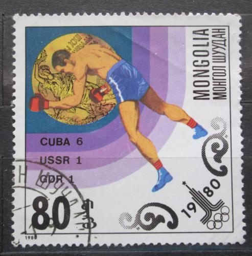 Poštová známka Mongolsko 1980 LOH Moskva, box Mi# 1307