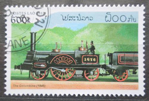 Poštová známka Laos 1997 Parní lokomotíva Mi# 1559