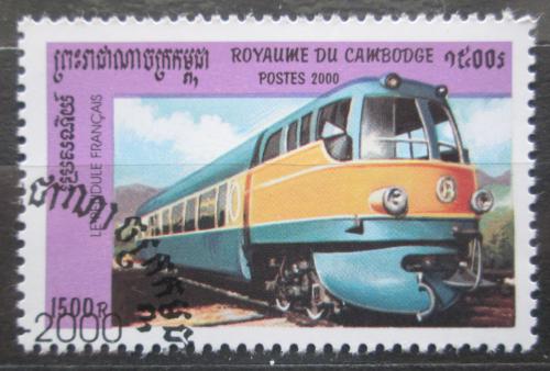 Poštová známka Kambodža 2000 Lokomotíva Mi# 2058