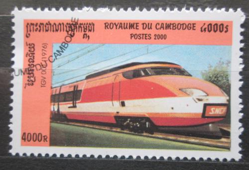 Poštová známka Kambodža 2000 Moderní lokomotíva Mi# 2059