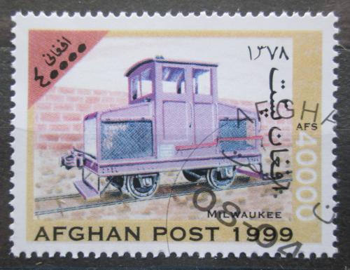 Potov znmka Afganistan 1999 Dieselov lokomotva Mi# 1852 - zvi obrzok