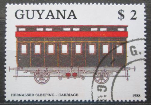 Poštová známka Guyana 1989 Spací vùz Mi# 2478 Kat 4.50€