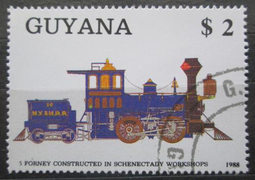 Poštová známka Guyana 1989 Parní lokomotíva Mi# 2476 Kat 4.50€