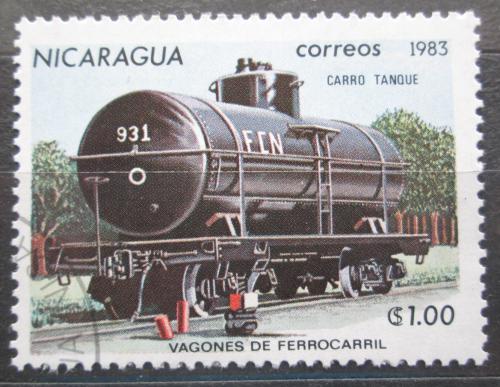 Poštová známka Nikaragua 1983 Vagón Mi# 2389