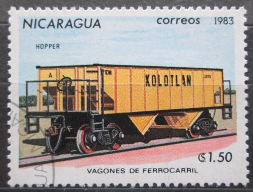 Poštová známka Nikaragua 1983 Vagón Mi# 2390