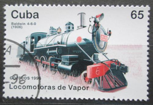 Poštová známka Kuba 1996 Parní lokomotíva Mi# 3948