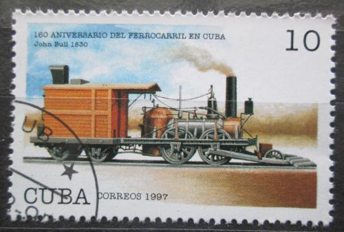 Poštová známka Kuba 1997 Parní lokomotíva Mi# 4072