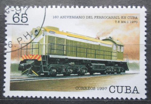Poštová známka Kuba 1997 Sovìtská lokomotíva Mi# 4075