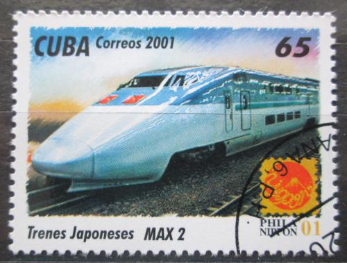 Poštová známka Kuba 2001 Moderní lokomotíva Mi# 4362