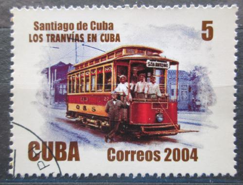 Poštová známka Kuba 2004 Historická tramvaj Mi# 4592