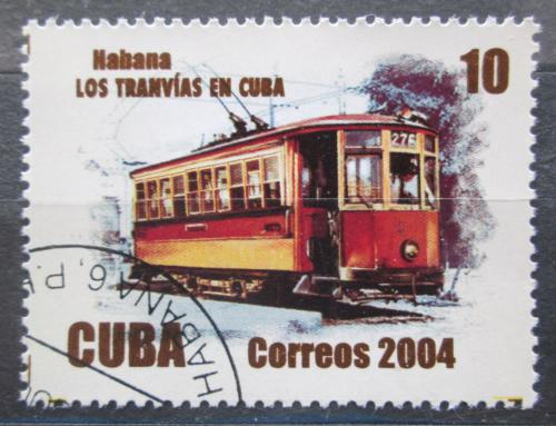 Poštová známka Kuba 2004 Historická tramvaj Mi# 4593