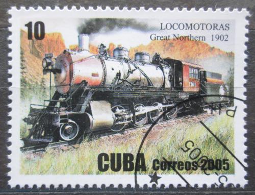 Poštová známka Kuba 2005 Parní lokomotíva Mi# 4713