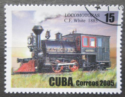 Poštová známka Kuba 2005 Parní lokomotíva Mi# 4714