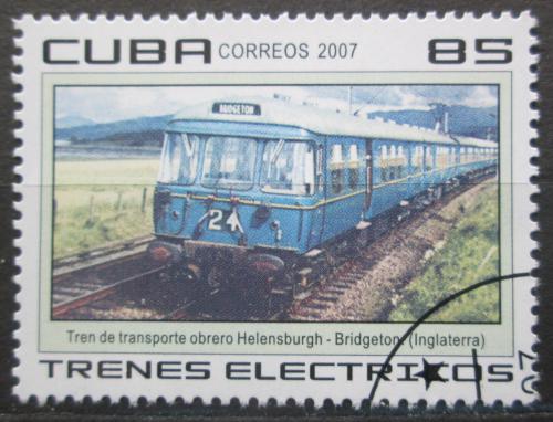 Poštová známka Kuba 2007 Elektrická lokomotíva Mi# 4892