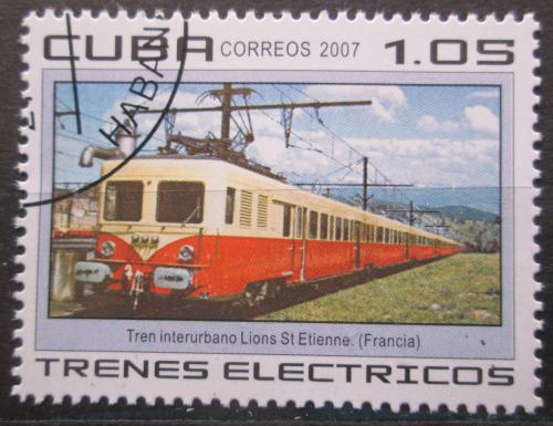 Poštová známka Kuba 2007 Elektrická lokomotíva Mi# 4893