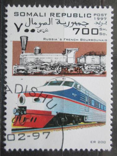 Poštová známka Somálsko 1997 Lokomotíva Mi# N/N