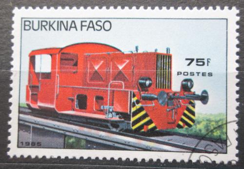 Poštová známka Burkina Faso 1985 Lokomotíva Mi# 1044