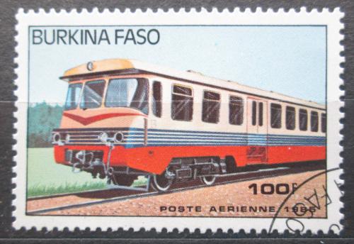 Poštová známka Burkina Faso 1985 Dieselová lokomotíva Mi# 1046