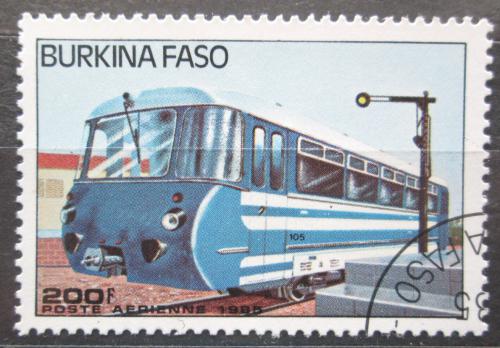 Poštová známka Burkina Faso 1985 Lokomotíva Mi# 1048