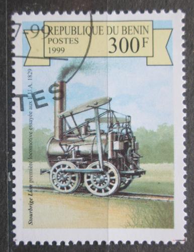 Poštová známka Benin 1999 Stará parní lokomotíva Mi# 1174