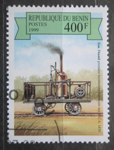Poštová známka Benin 1999 Stará parní lokomotíva Mi# 1175