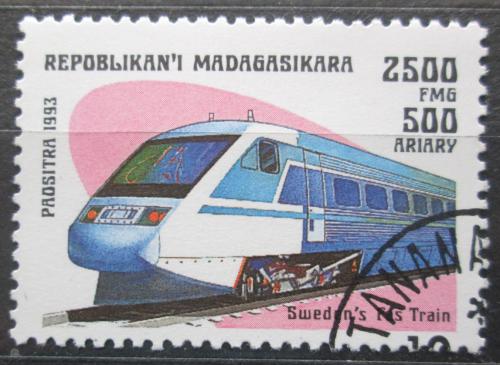 Poštová známka Madagaskar 1993 Lokomotíva Mi# 1568