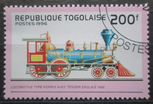 Poštová známka Togo 1996 Parní lokomotíva Mi# 2488