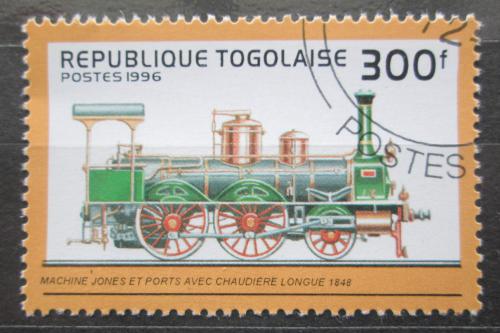 Poštová známka Togo 1996 Parní lokomotíva Mi# 2489
