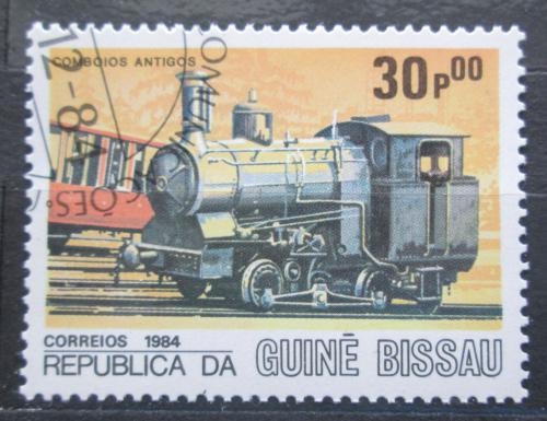 Poštová známka Guinea-Bissau 1984 Parní lokomotíva Mi# 831