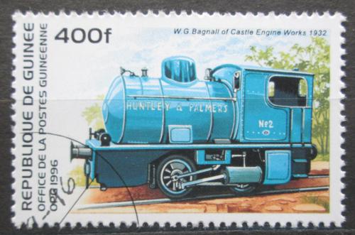 Poštová známka Guinea 1996 Parní lokomotíva Mi# 1582