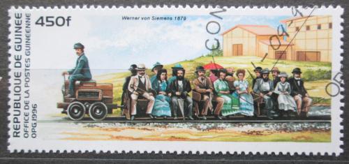 Poštová známka Guinea 1996 Parní lokomotíva Mi# 1583
