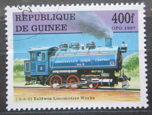Poštová známka Guinea 1997 Parní lokomotíva Mi# 1662
