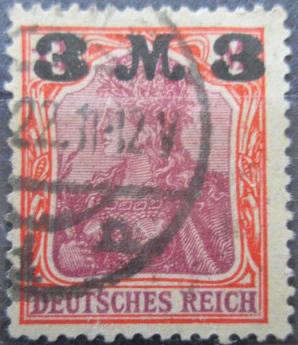 Poštová známka Nemecko 1921 Germania pretlaè Mi# 155
