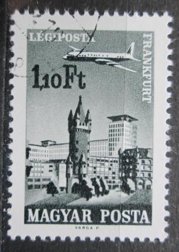 Potov znmka Maarsko 1966 Lietadlo ve Frankfurtu Mi# 2283