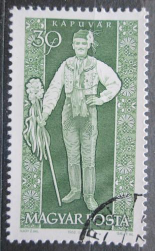 Poštová známka Maïarsko 1963 ¼udový kroj Kapuvár Mi# 1955