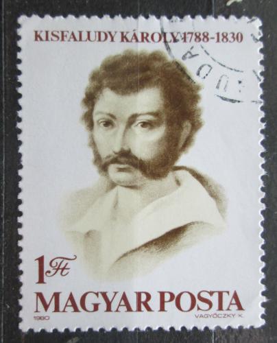 Poštová známka Maïarsko 1980 Károly Kisfaludy, básník Mi# 3460