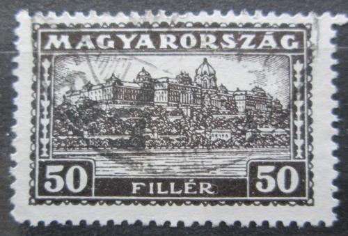 Poštová známka Maïarsko 1927 Krá¾ovský hrad v Budapešti Mi# 425