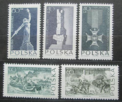 Poštové známky Po¾sko 1964 Vojna Mi# 1533-37