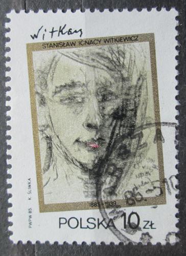 Poštová známka Po¾sko 1985 Umenie, Stanis³aw Ignacy Witkiewicz Mi# 3009