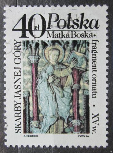 Poštová známka Po¾sko 1986 Náboženské umenie Mi# 3041