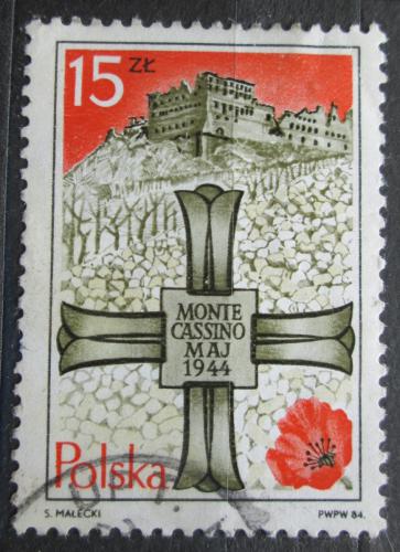 Poštová známka Po¾sko 1984 Øád kláštera Monte Cassino Mi# 2919