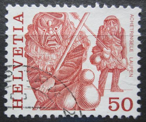 Poštová známka Švýcarsko 1977 ¼udové zvyky Mi# 1105