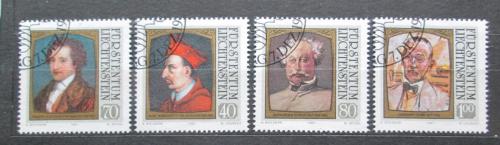 Poštové známky Lichtenštajnsko 1981 Osobnosti Mi# 784-87 Kat 4.40€