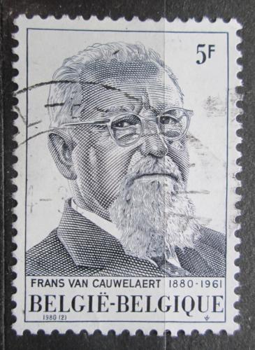 Poštová známka Belgicko 1980 Frans van Cauwelaert, spisovatel Mi# 2016