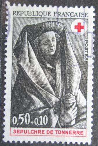 Poštová známka Francúzsko 1973 Socha, Èervený kríž Mi# 1860