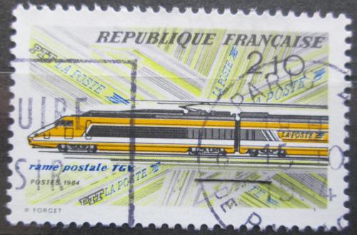 Potov znmka Franczsko 1984 Lokomotva TGV Mi# 2460