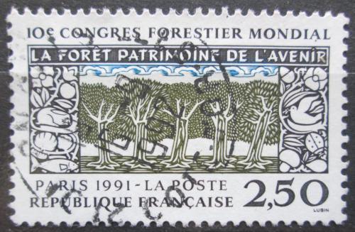 Potov znmka Franczsko 1991 Kongres lesnho hospodstv Mi# 2857
