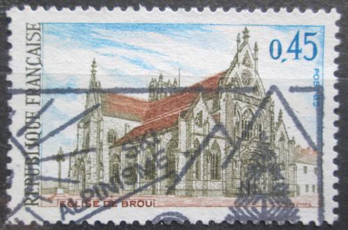 Poštová známka Francúzsko 1969 Pozdnìgotický kostol v Brou Mi# 1651